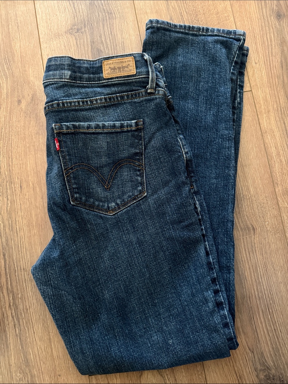 Levi's Women's Straight Leg Jeans in Dark Blue